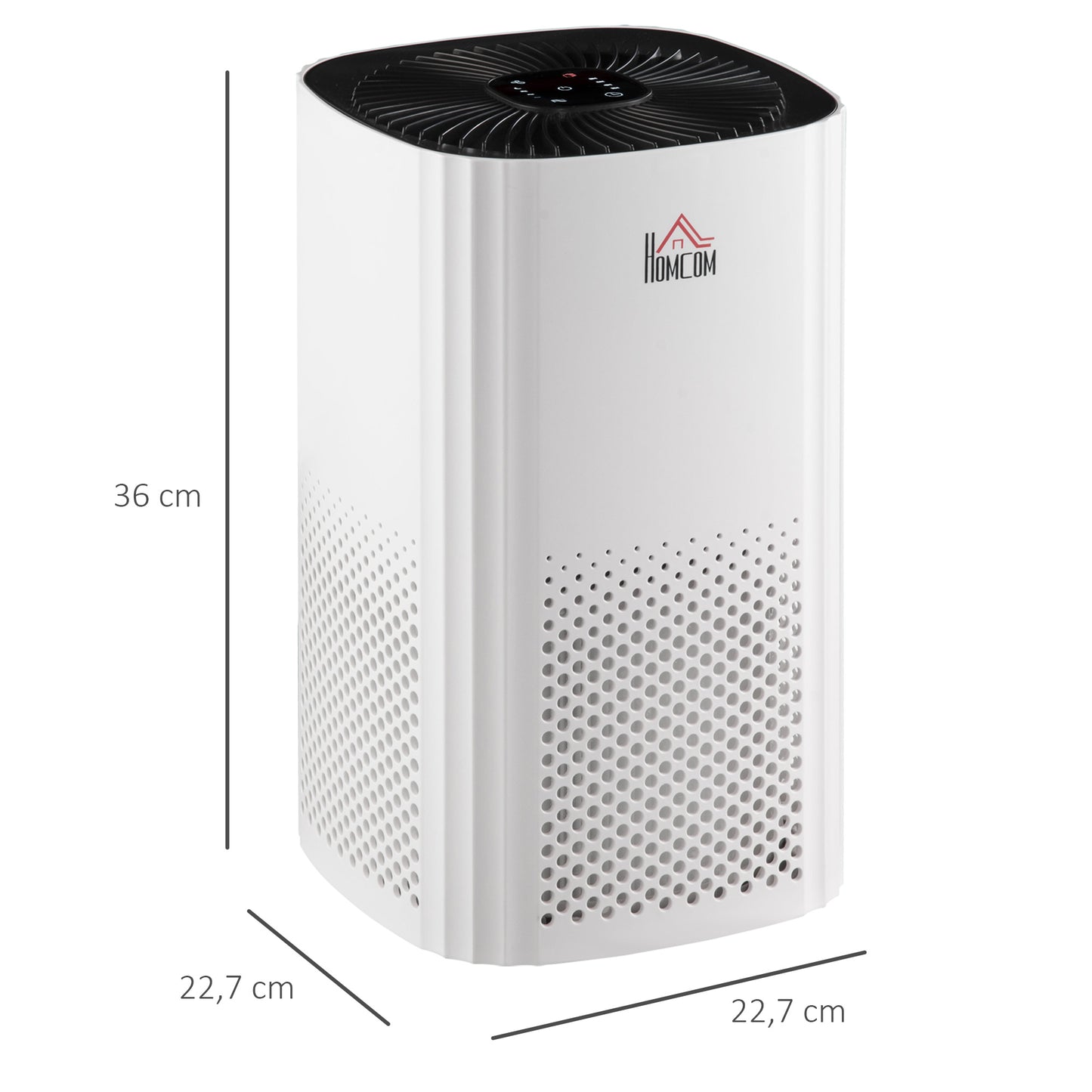 Air Purifiers for Bedroom with 3-Stage Carbon HEPA Filtration System, Air Monitor, Timer, Ioniser, Air Cleaner with 4 Speeds