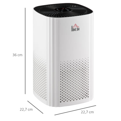 Air Purifiers for Bedroom with 3-Stage Carbon HEPA Filtration System, Air Monitor, Timer, Ioniser, Air Cleaner with 4 Speeds