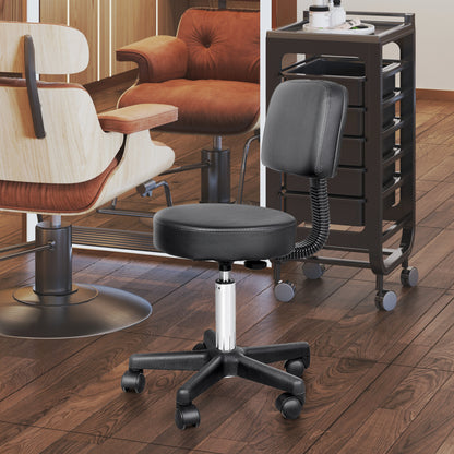 HOMCOM Salon Chair, Massage Beauty Salon Spa Swivel Gas Lift Chair Stool 