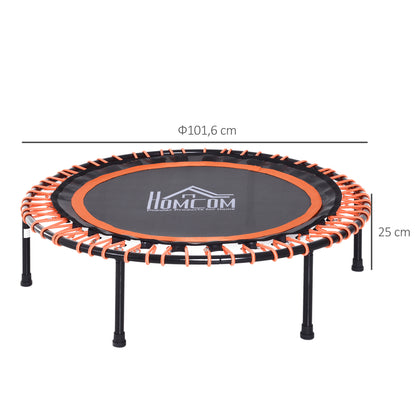 3.3ft Mini Round Trampoline Aerobic Exercise Bungee Rebounder Jumper