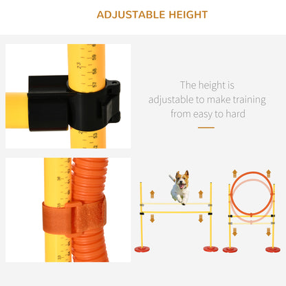 Dogs Plastic 3-Course Agility Set Yellow