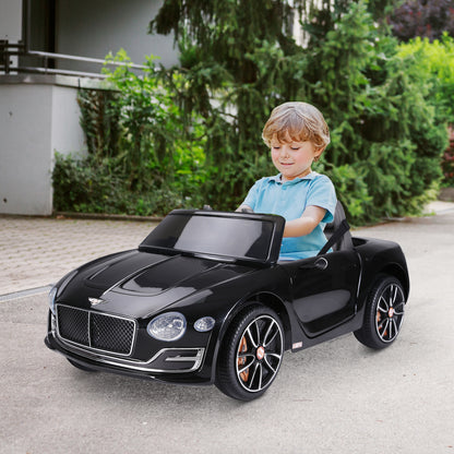 HOMCOM Childrens Electric Ride on Car, 6V Battery PP Licensed Bentley Black