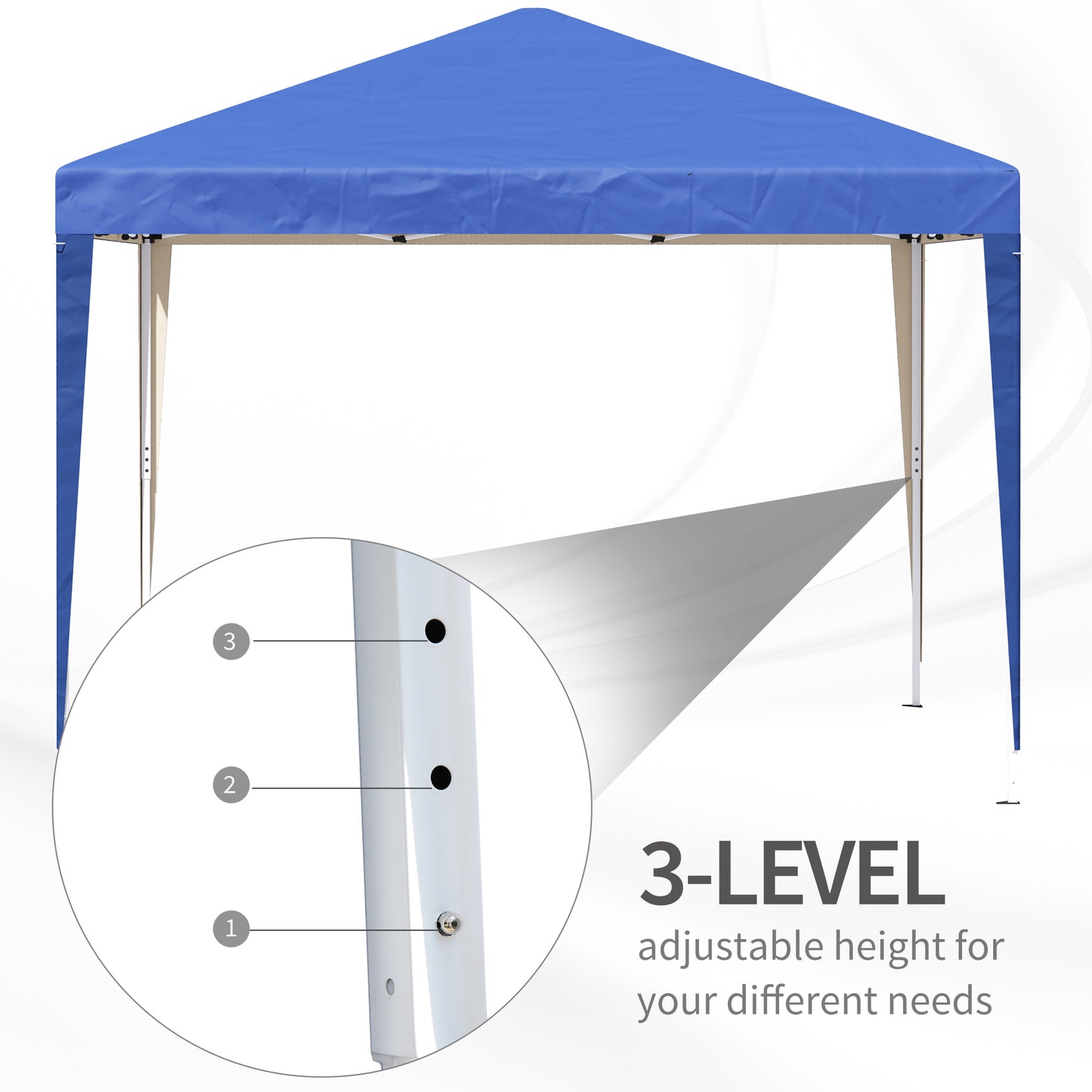 3 x 3m Pop Up Gazebo - Blue