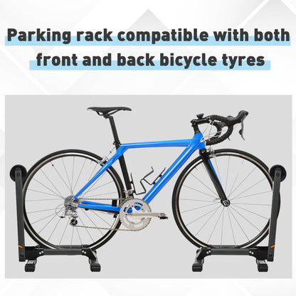 Bike Parking Rack, Foldable, 5.5cm Wide Wheel Metal Nylon Black