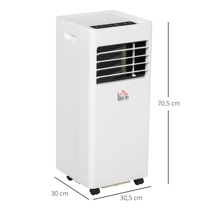 Small Room Air Conditioner, 5000BTU Portable ABS Air Conditioner w/ Remote Control White