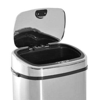 Smart Trash Can, Dustbin for Kitchen, 68 L-Silver