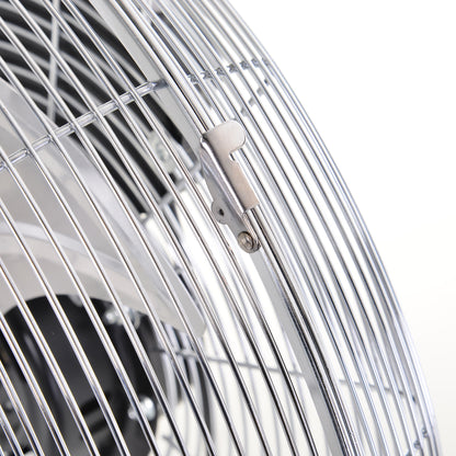 100W 3 Wind Speed Metal Fan Silver