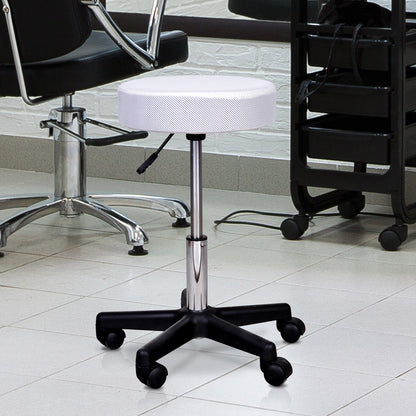 Salon Spa Swivel Stool-Red, White, Black