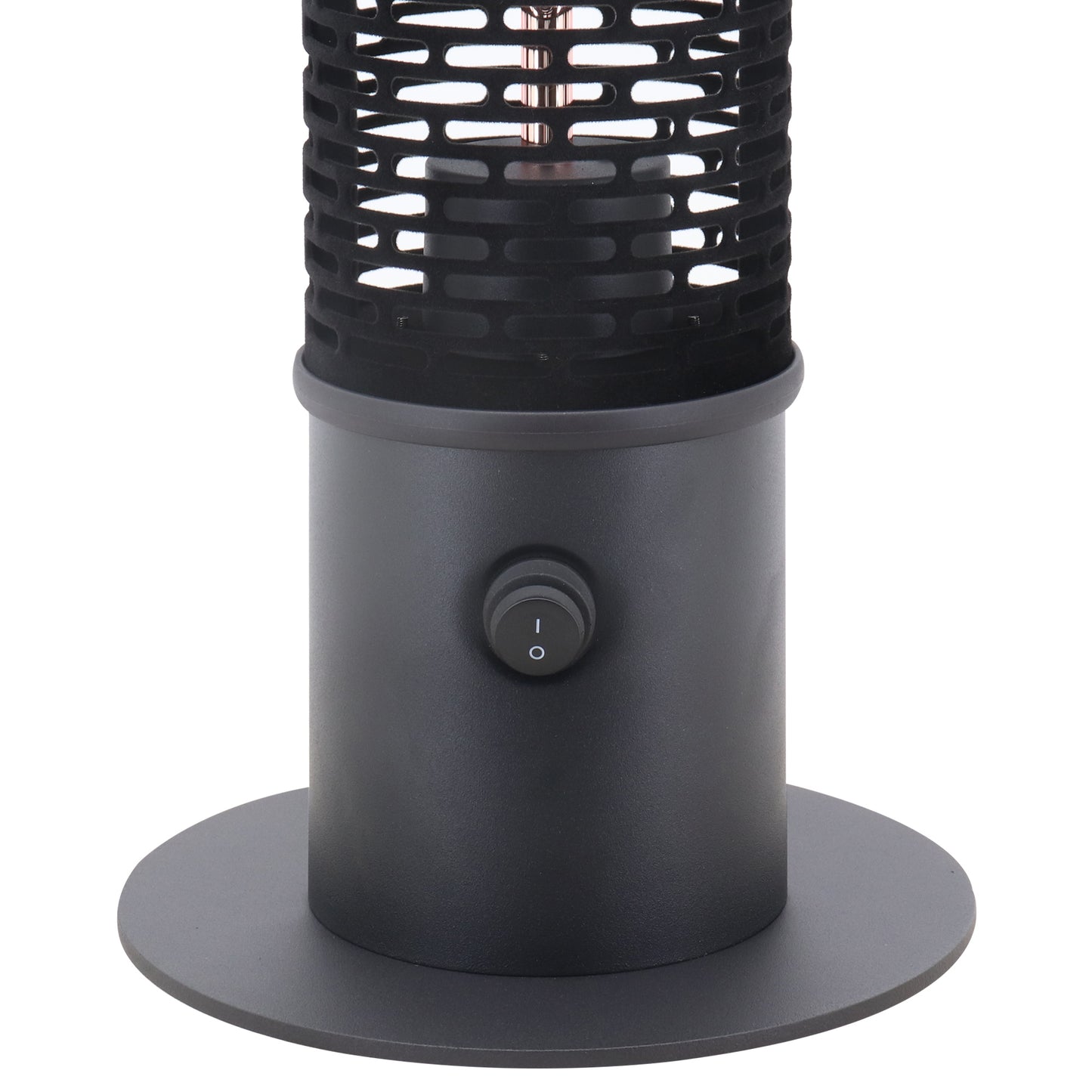 Table Top Patio Tower Heater, 1.2kW Infrared Outdoor Electric Heater w/ IP54 Rated Weather Resistance, Tip Over Safety Switch