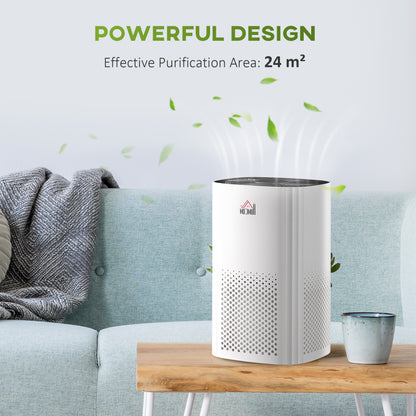 Air Purifiers for Bedroom with 3-Stage Carbon HEPA Filtration System, Air Monitor, Timer, Ioniser, Air Cleaner with 4 Speeds