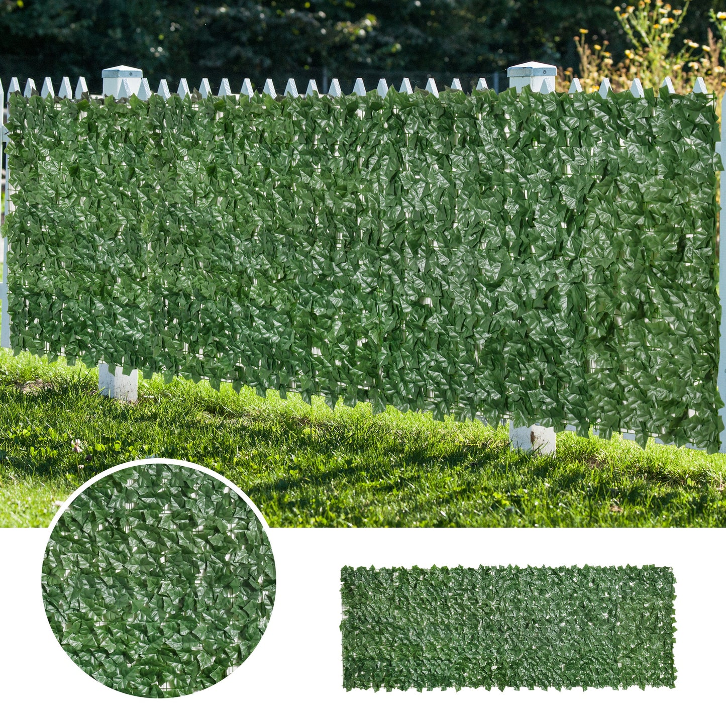 Artificial Plant Wall, 3x1 m-Dark Green