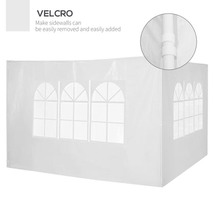 3m Side Walls Gazebo Replacement Panels-White