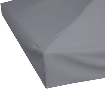 3 x 3(m) Gazebo Canopy Roof Top Replacement Cover Spare Part Deep Grey (TOP ONLY)