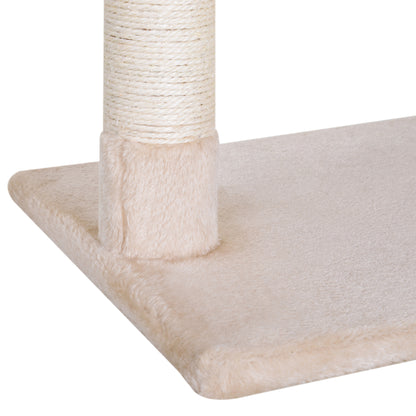 70cm Cat Tree Cat Tower Scratching Post Climbing Tree for Kitty Activity Center Beige