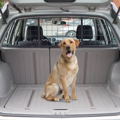 PawHut Pet Dog Car Barrier Heavy Duty Adjustable Ventilated Mesh Wire Guard Protector Pet Playpens 