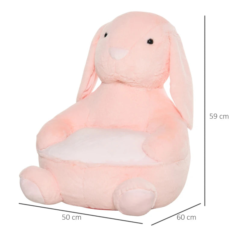 Toddlercouch, Plush Armchair Stuffed Cute Rabbit Toy Support Seat Learning Sitting Baby Nest Sleeping Cushion Bed